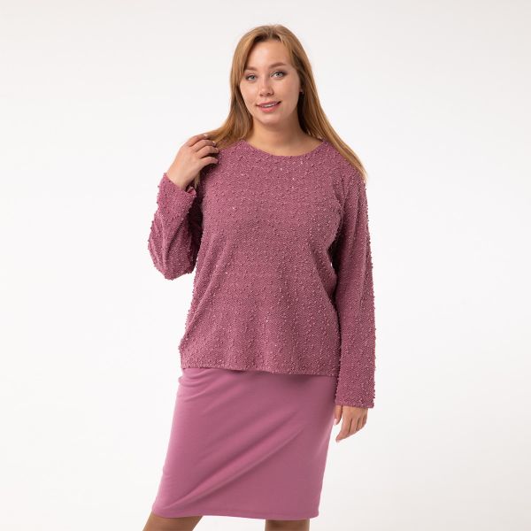 Blouse, knitwear, lilac