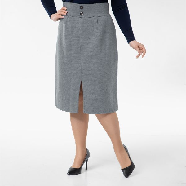 Skirt, short, gray
