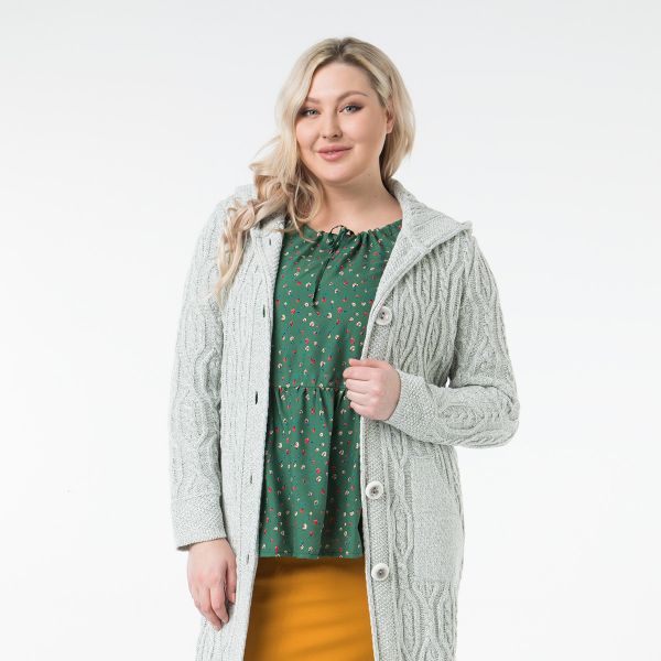 Cardigan, long, gray